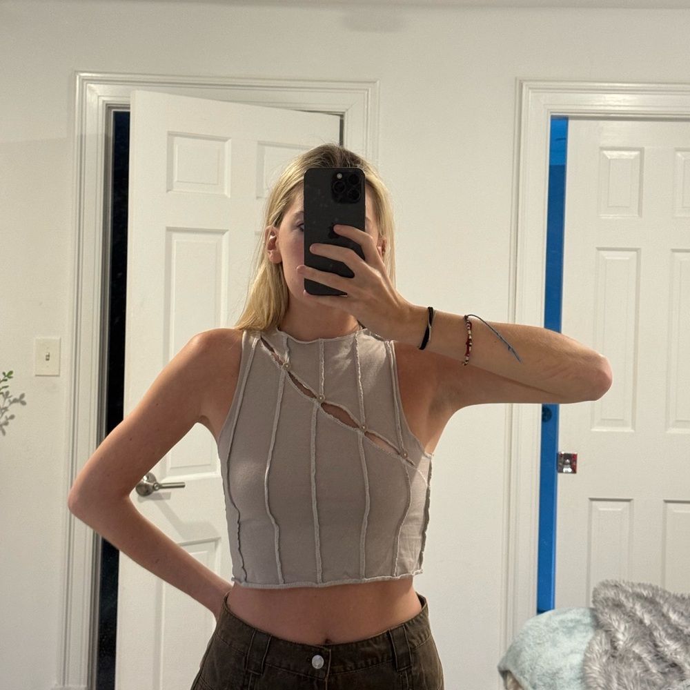 motel rocks cami with detailing on the front